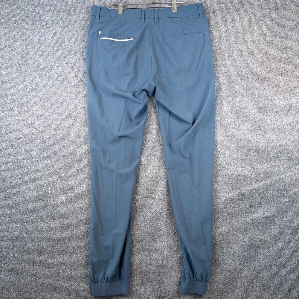 Primo Golf Jogger Pants Mens 34 Tall Blue Performance Tapered Ankle Zip